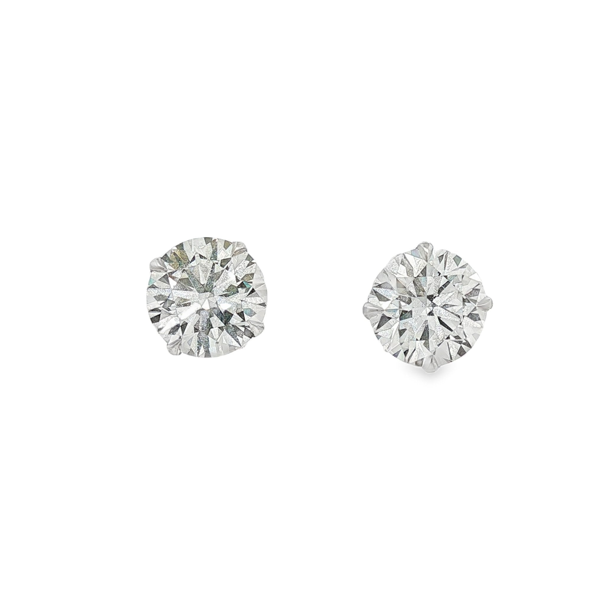 14kt White Gold Lab Diamond Studs