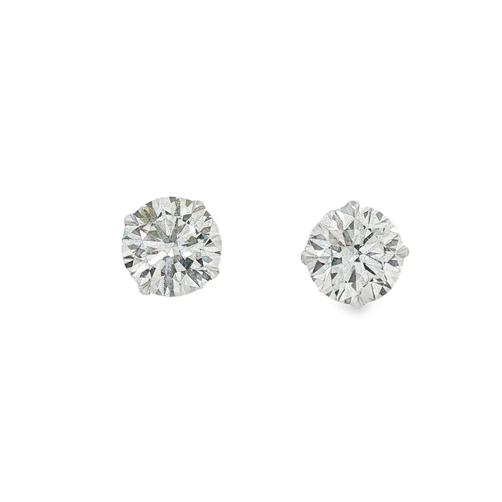 14kt White Gold Lab Diamond Studs