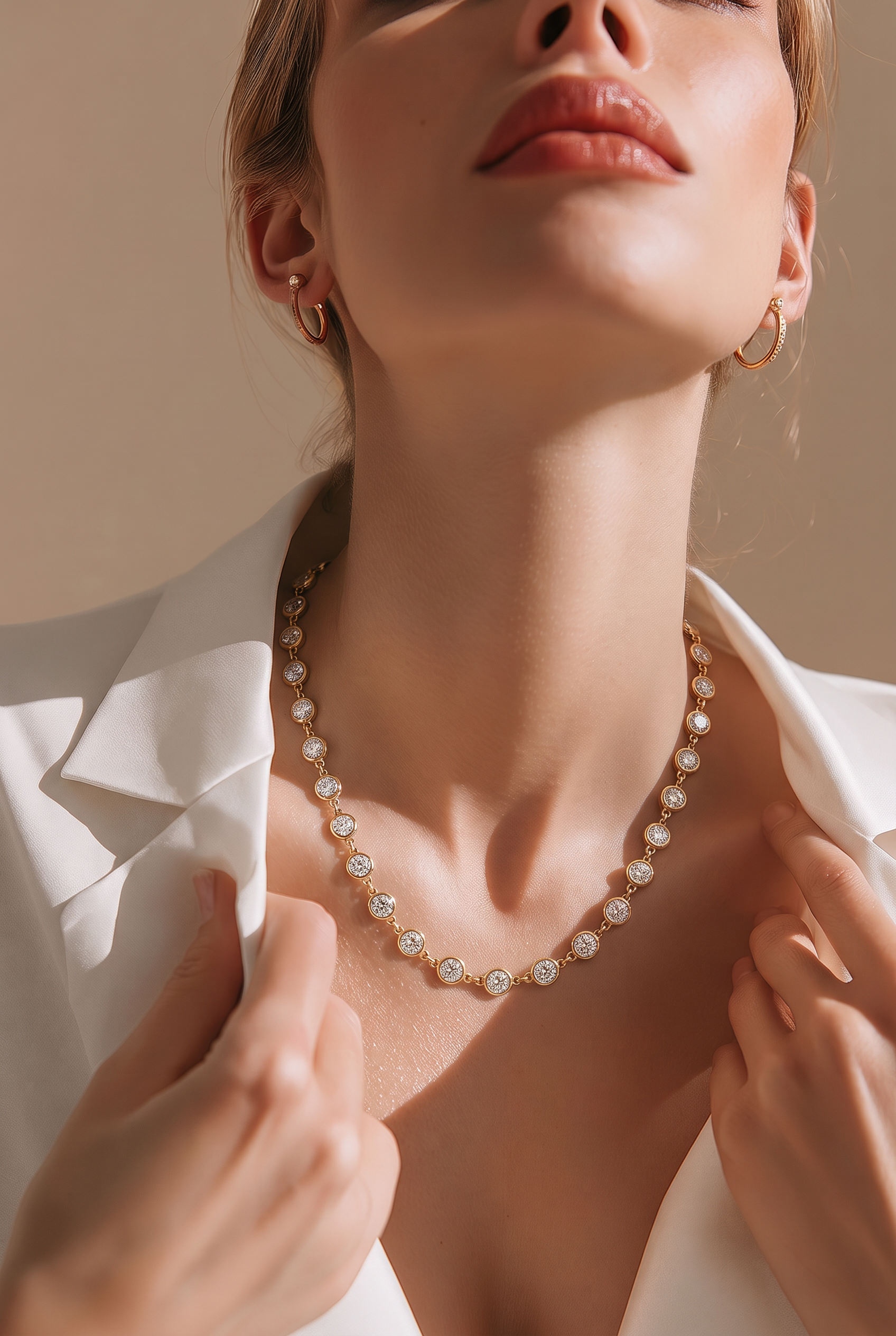 18kt Yellow Gold Diamonds-By-The-Inch Necklace