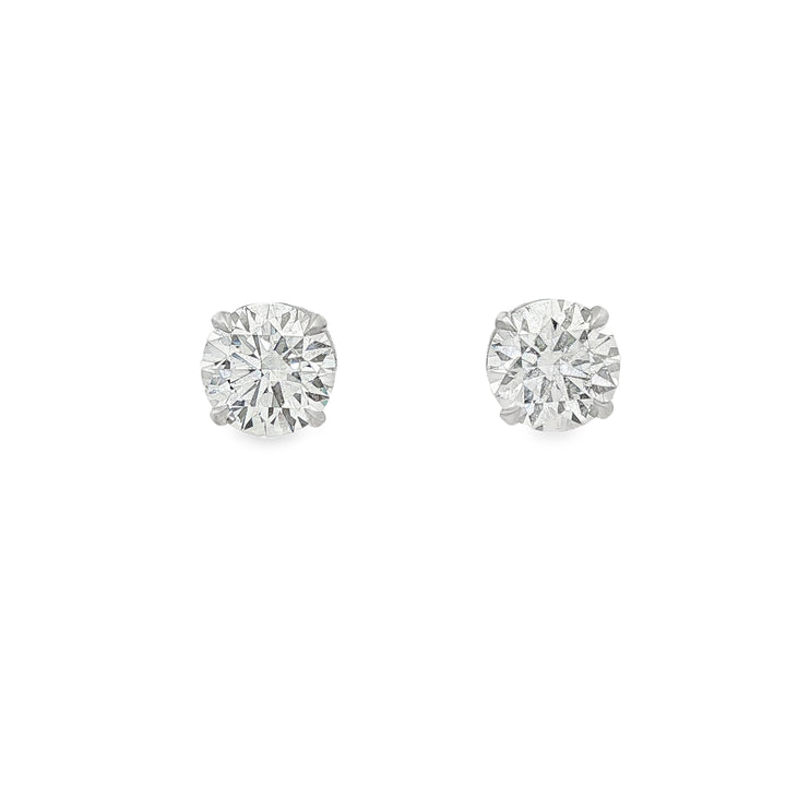 14kt White Gold Lab Diamond Studs