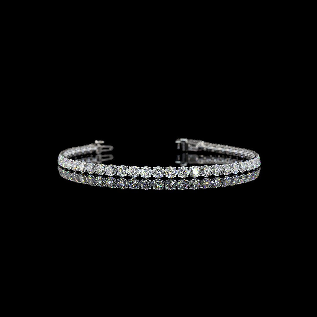 14kt White Gold Lab Diamond Tennis Bracelet
