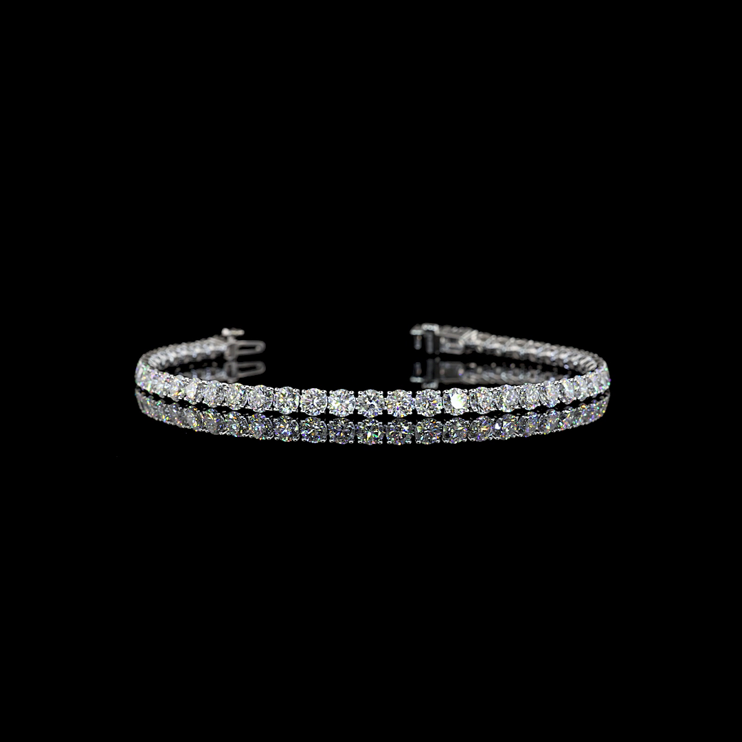 14kt White Gold Lab Diamond Tennis Bracelet