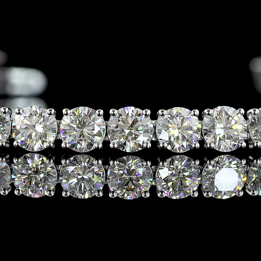 14kt White Gold Lab Diamond Tennis Bracelet