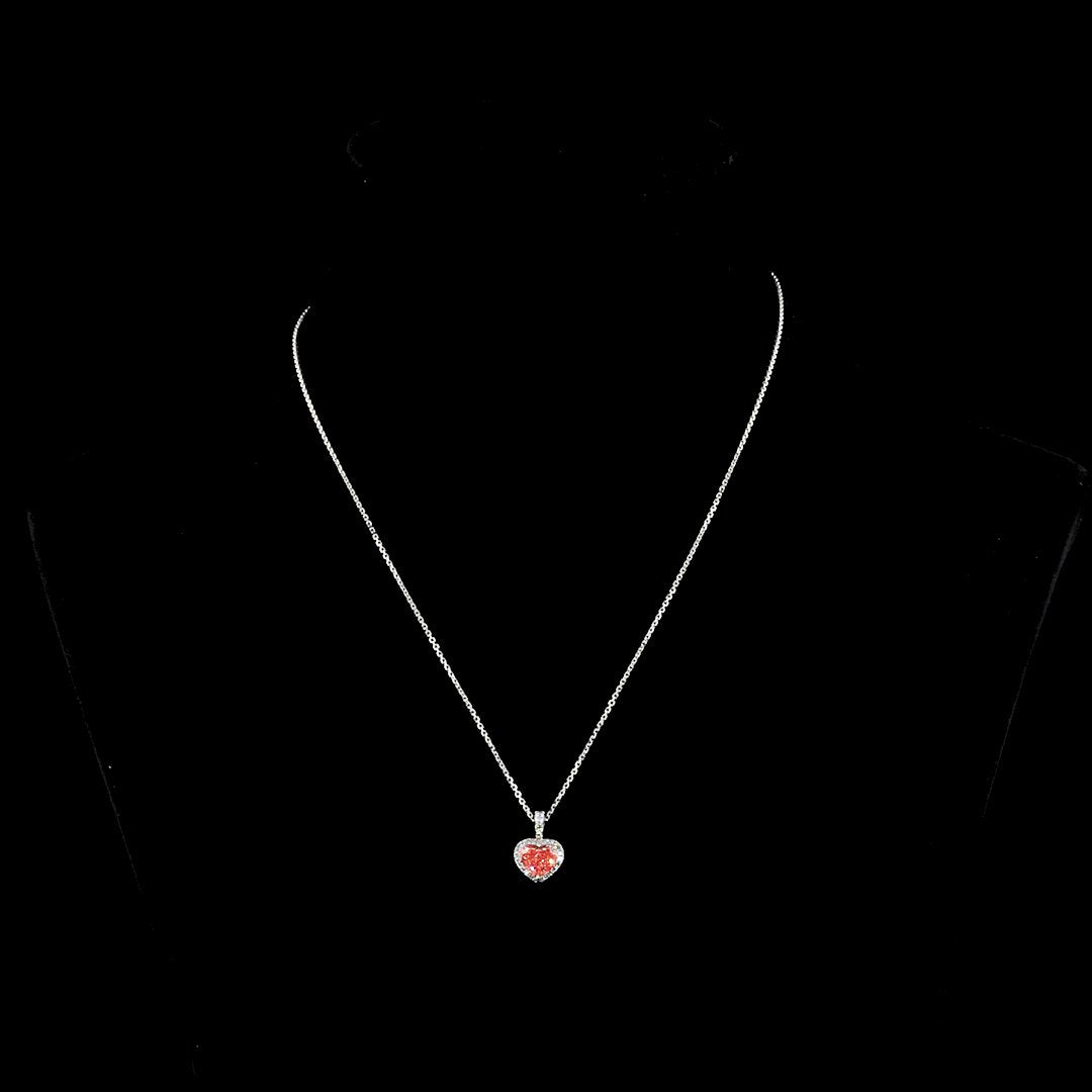 14kt White Gold Lab Diamond Pendant