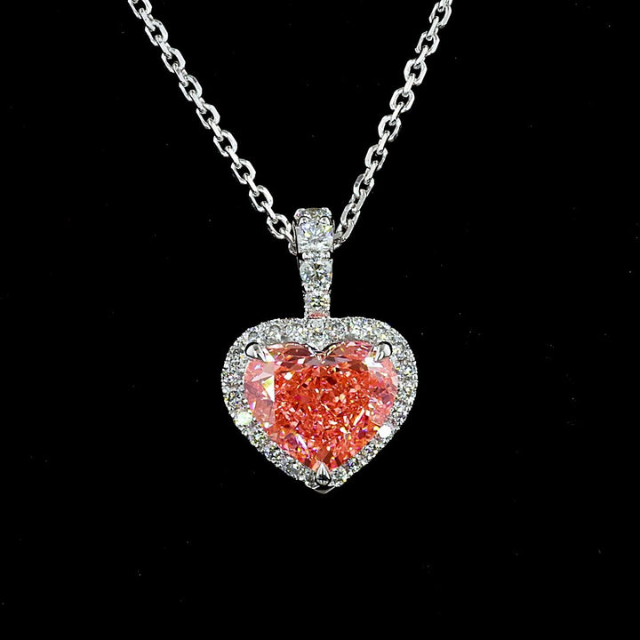 14kt White Gold Lab Diamond Pendant