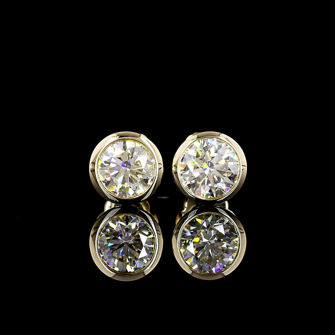 14kt Yellow Gold Lab Diamond Studs