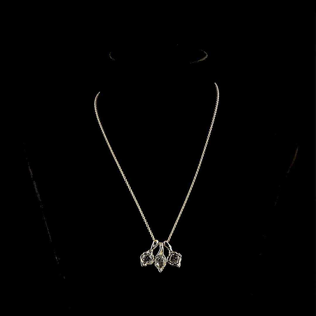 14kt Yellow Gold Lab Diamond Pendant