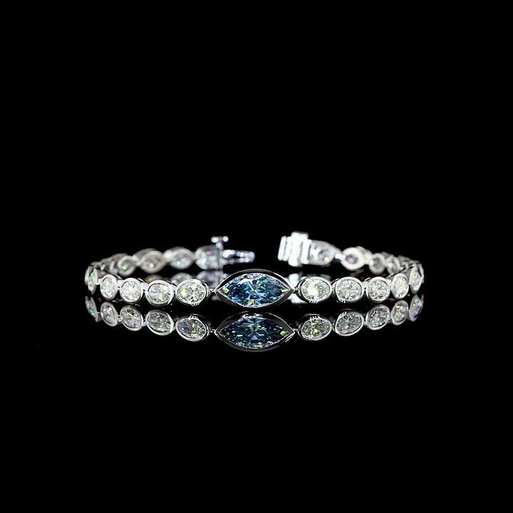 14kt White Gold Lab Diamond Tennis Bracelet