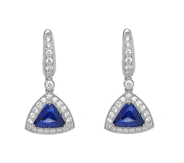 18kt White Gold Tanzanite Earrings
