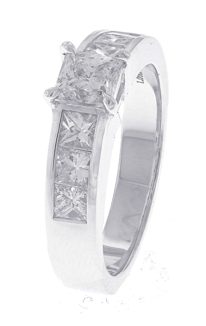 18kt White Gold Diamond Men's Band
