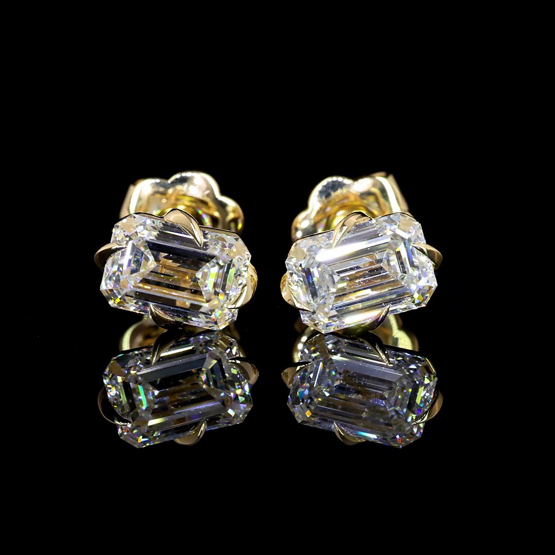 14kt Yellow Gold Lab Diamond Studs