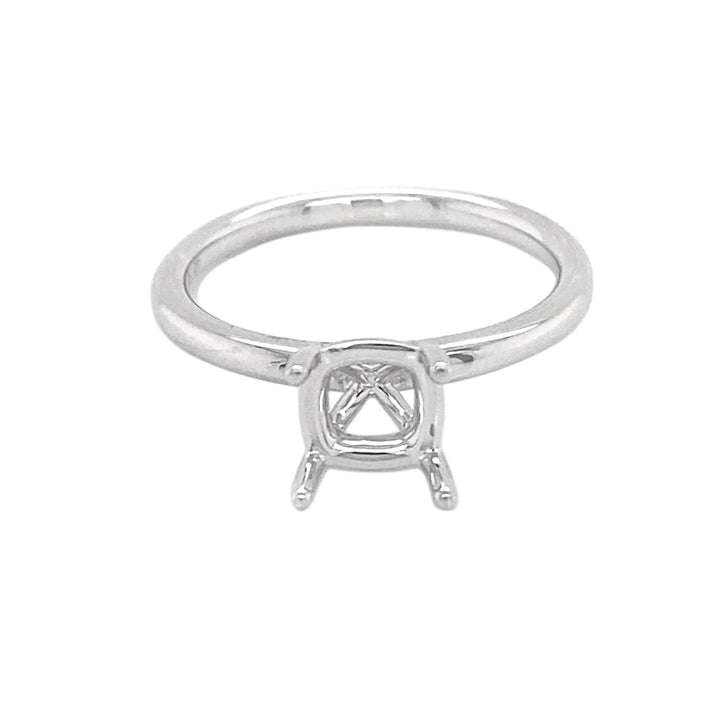 18kt White Gold Semi Mount