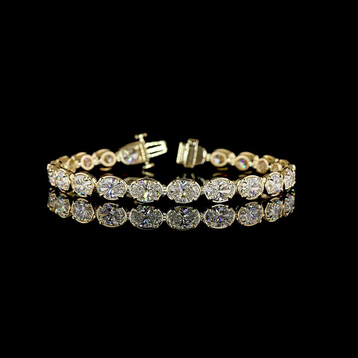 14kt Yellow Gold Lab Diamond Tennis Bracelet