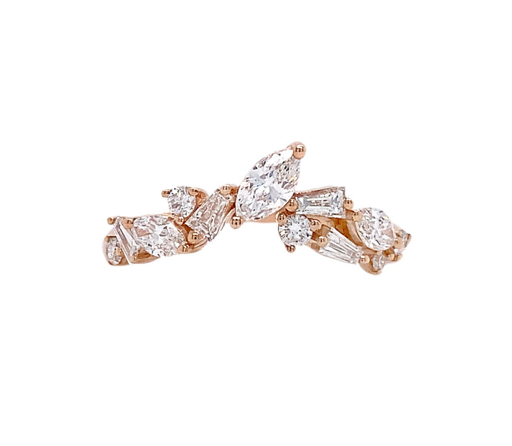 18kt Rose Gold Diamond Band
