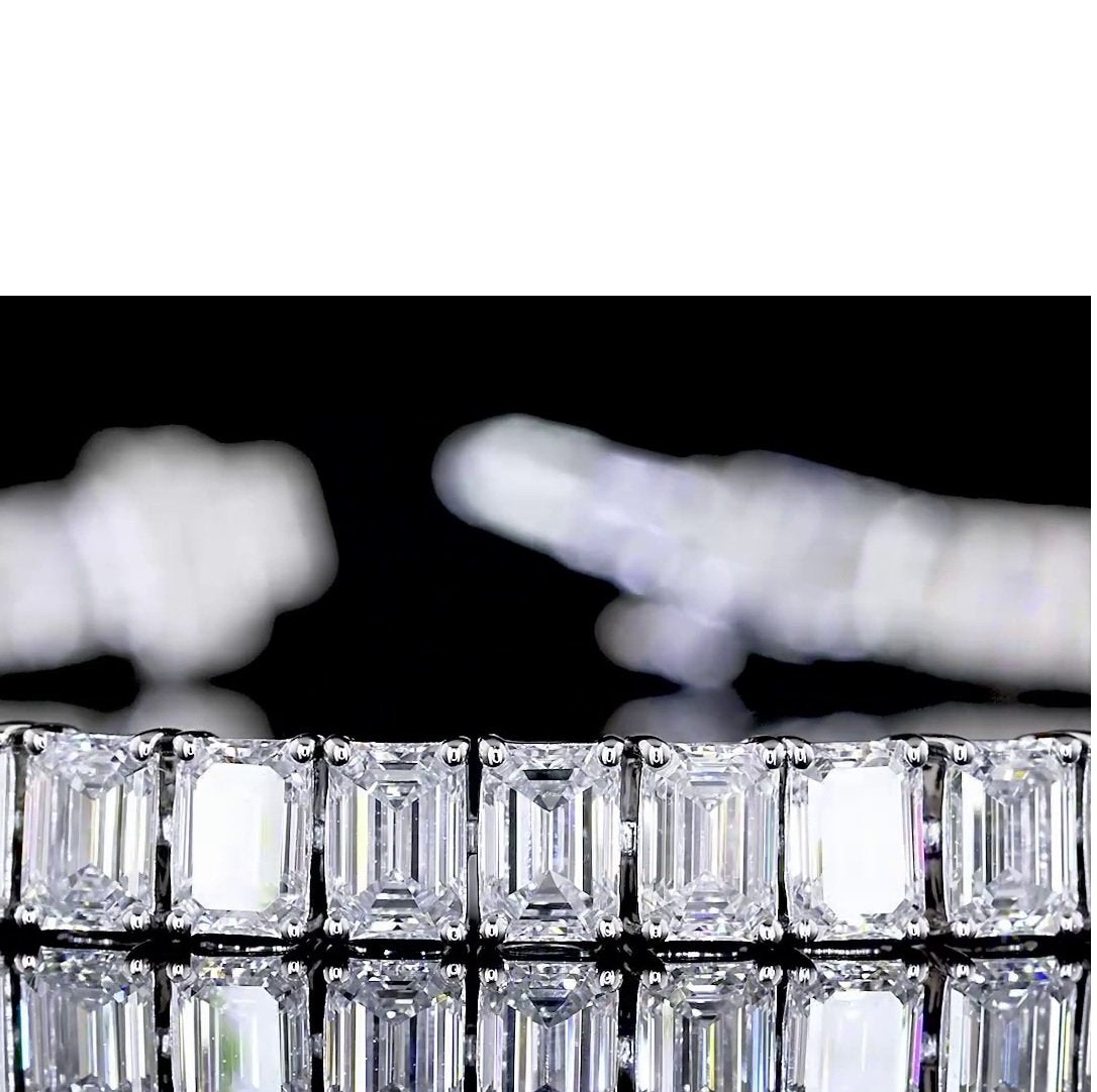 14kt White Gold Lab Diamond Tennis Bracelet