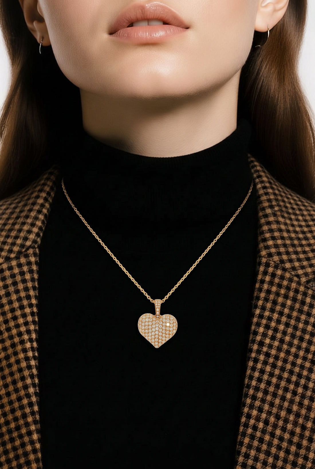 18kt Yellow Gold Diamond Pendant