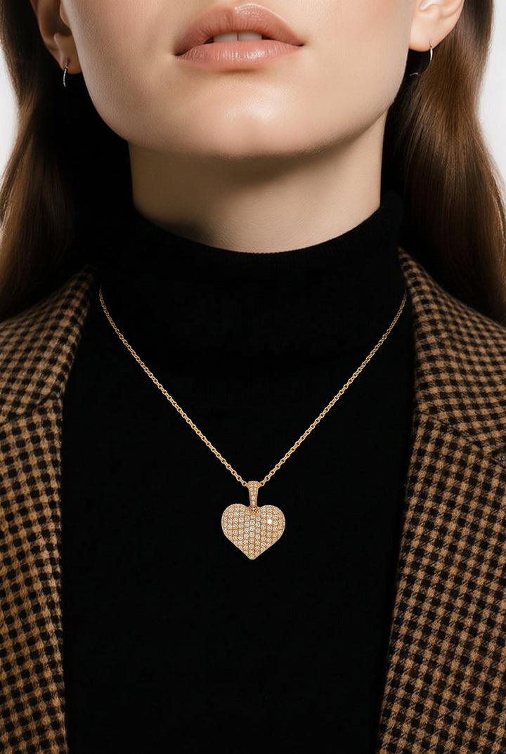 18kt Yellow Gold Diamond Pendant