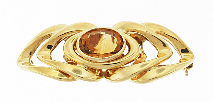 18kt Yellow Gold Citrine Pin/Pendant