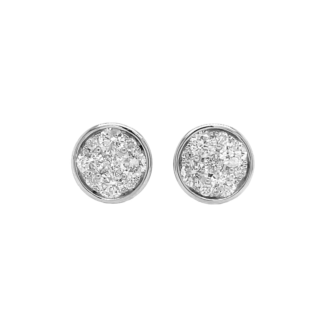 18kt White Gold Diamond Earrings