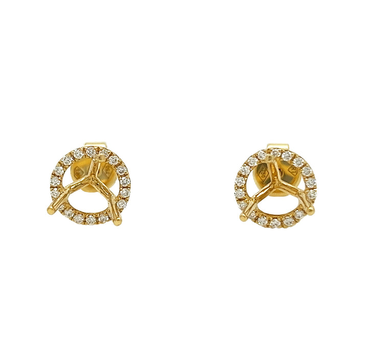 18kt Yellow Gold Diamond Earring Jackets