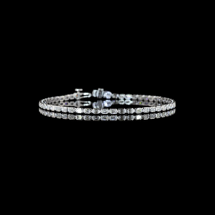 14kt White Gold Lab Diamond Tennis Bracelet