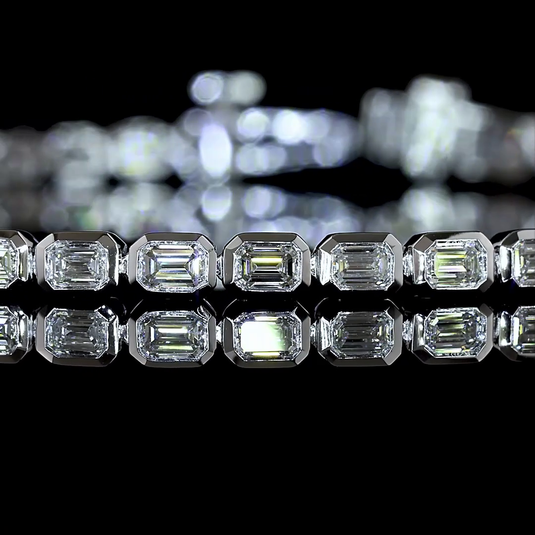 14kt White Gold Lab Diamond Tennis Bracelet