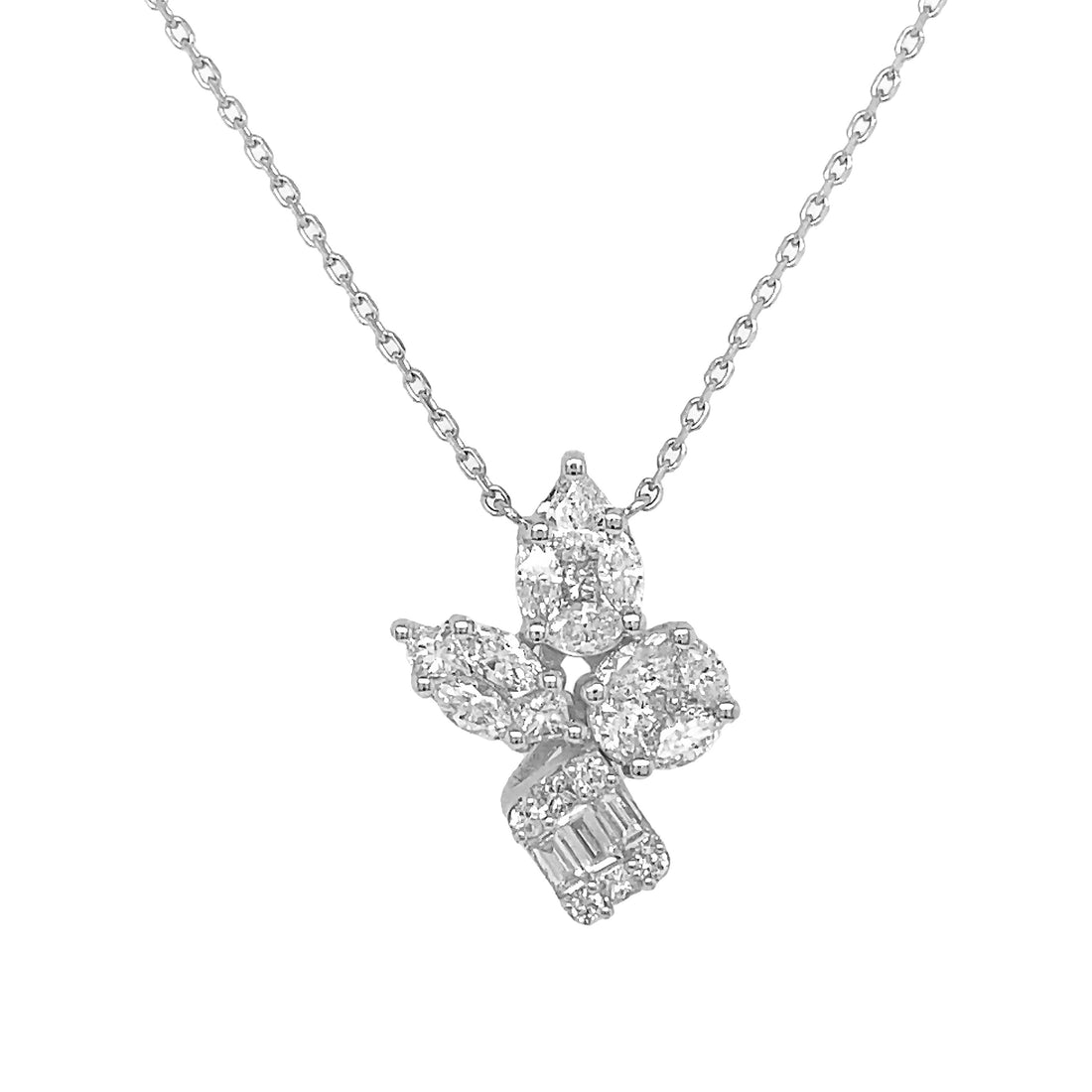 18kt White Gold Diamond Pendant