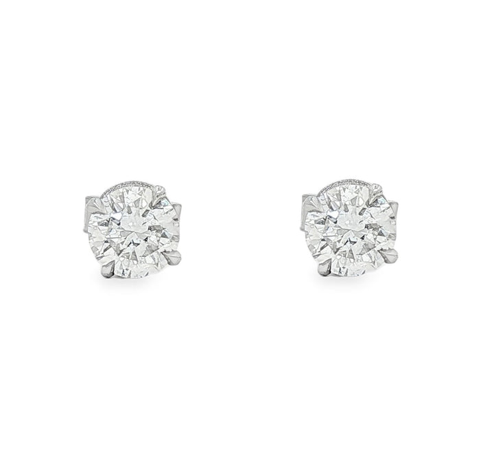 14kt White Gold Lab Diamond Studs