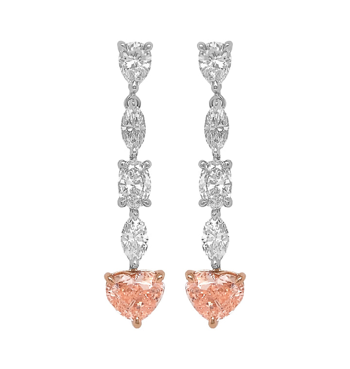 18kt White Gold Diamond Earrings