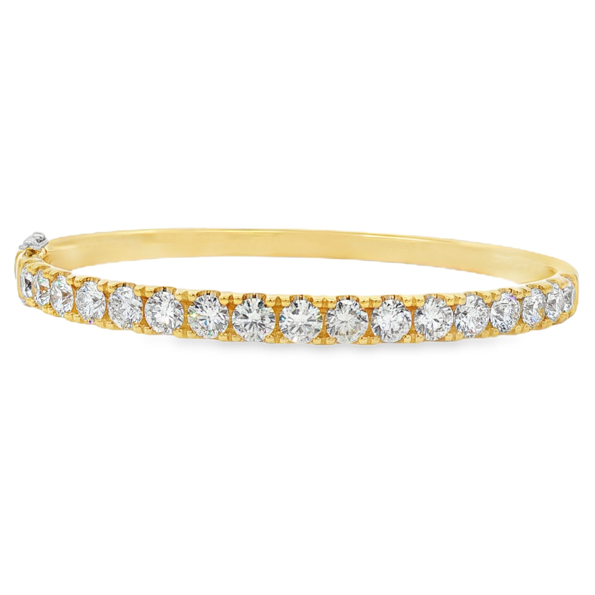 18kt Yellow Gold Diamond Bangle
