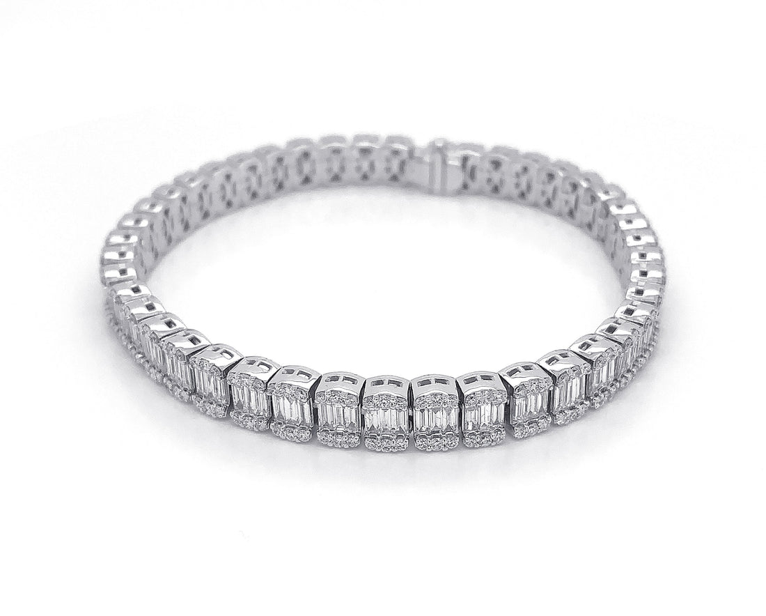 18kt White Gold Diamond Bracelet