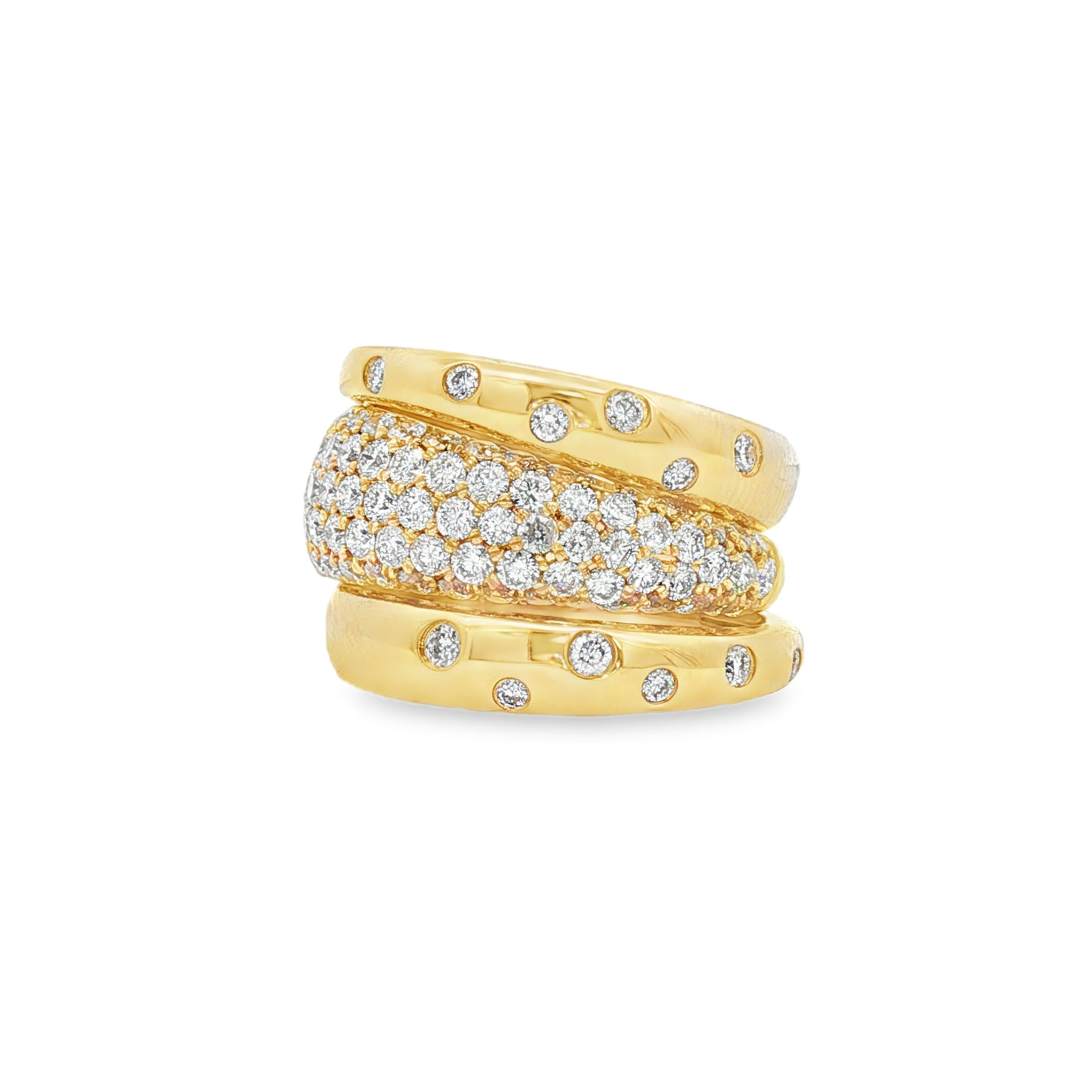 18kt Yellow Gold Diamond Ring