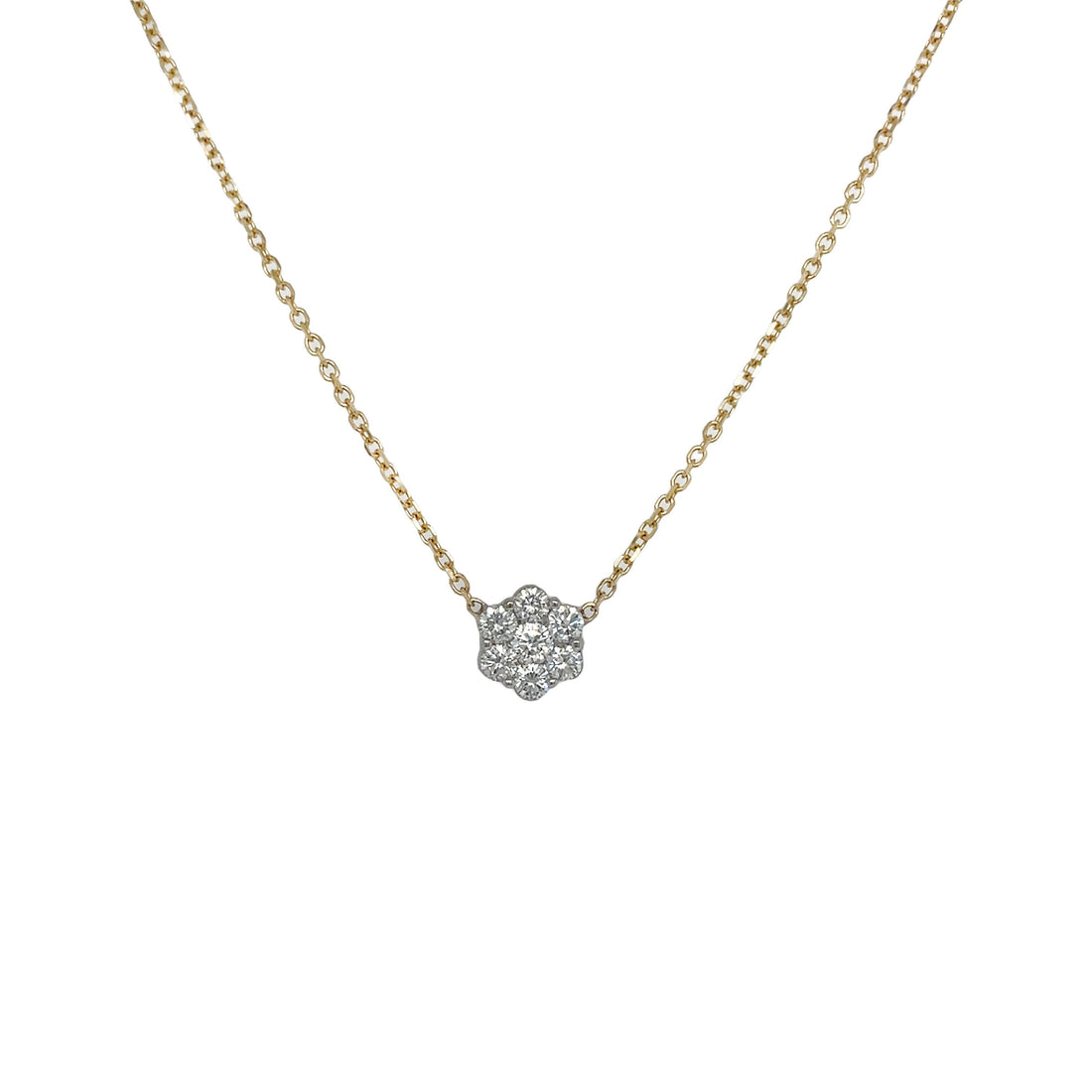 14kt Yellow and White Gold Diamond Pendant