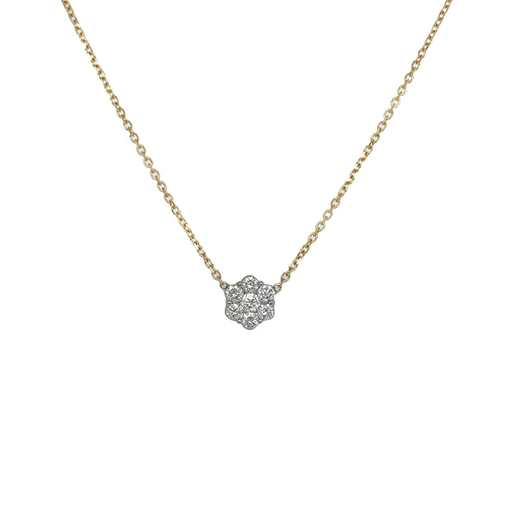 14kt Yellow and White Gold Diamond Pendant