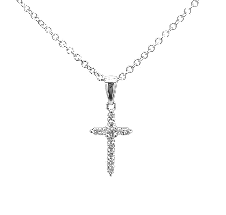 14kt White Gold Diamond Pendant
