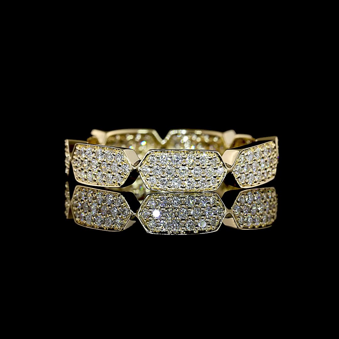 14kt Yellow Gold Lab Diamond Eternity Band