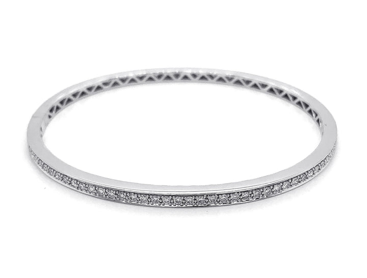 18kt White Gold Diamond Bangle