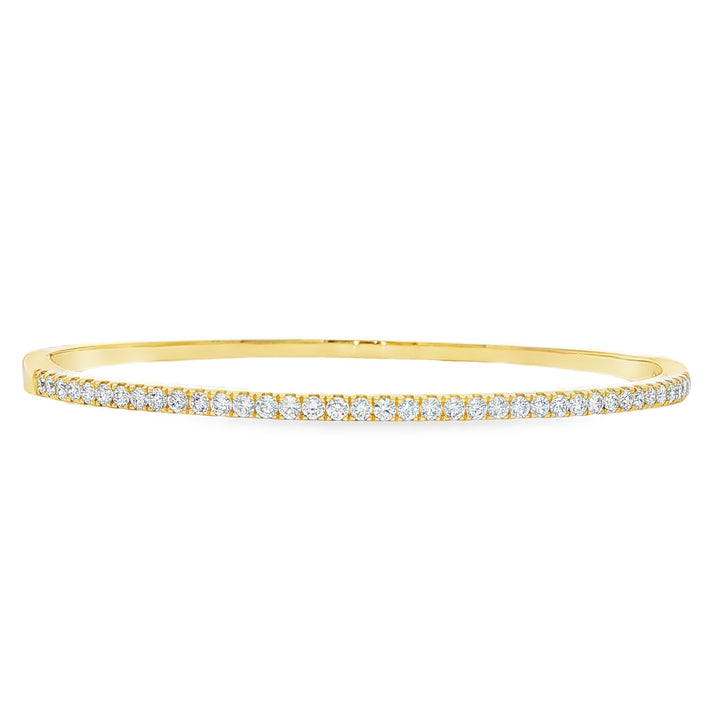 14kt Yellow Gold Lab Diamond Bangle