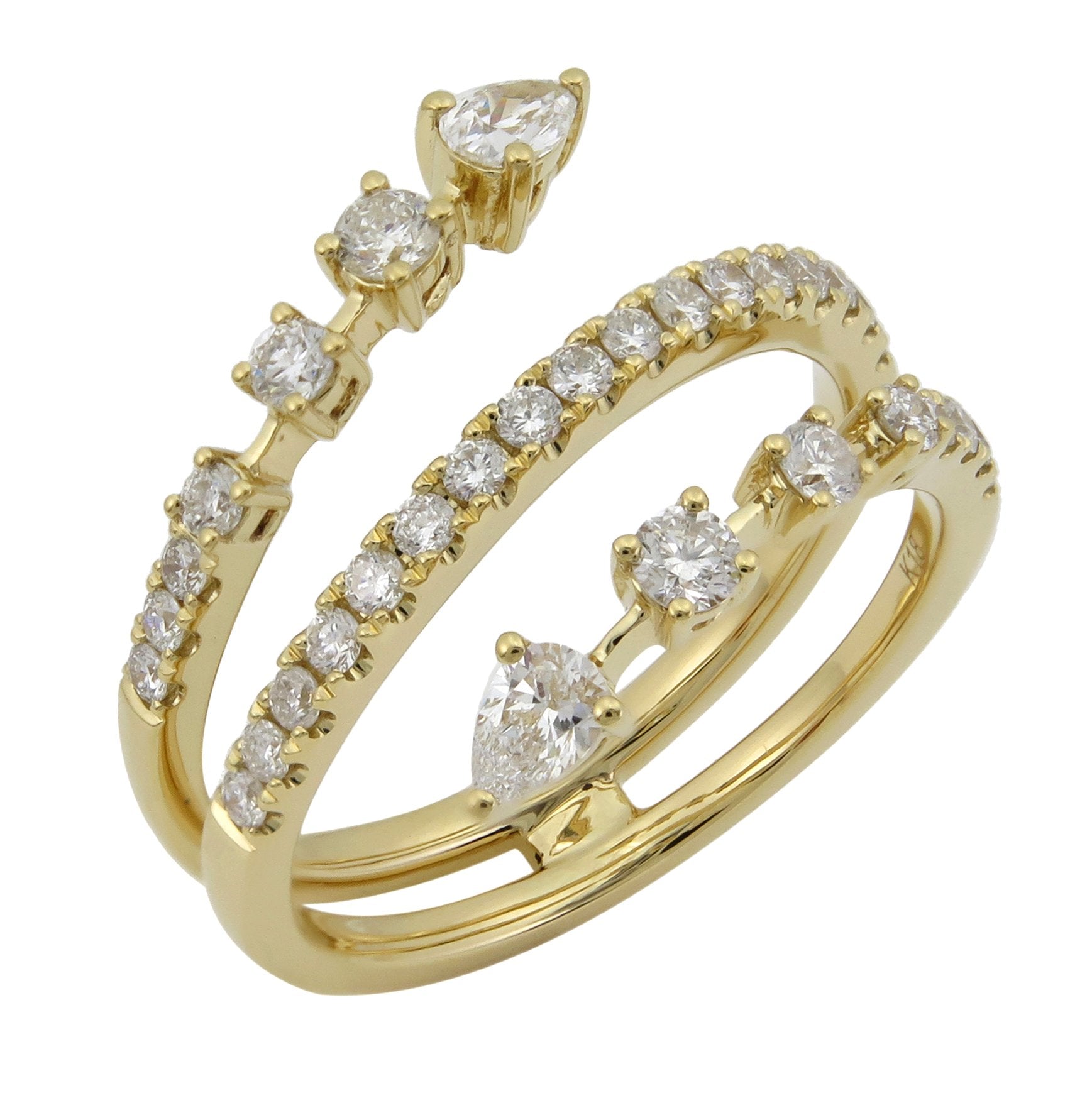 18kt Yellow Gold Diamond Ring