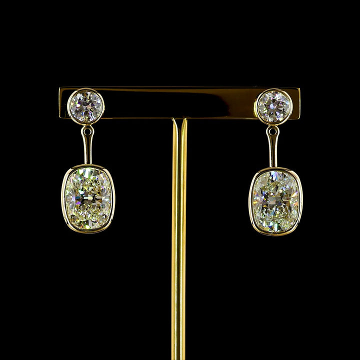 14kt Yellow Gold Lab Diamond Earrings