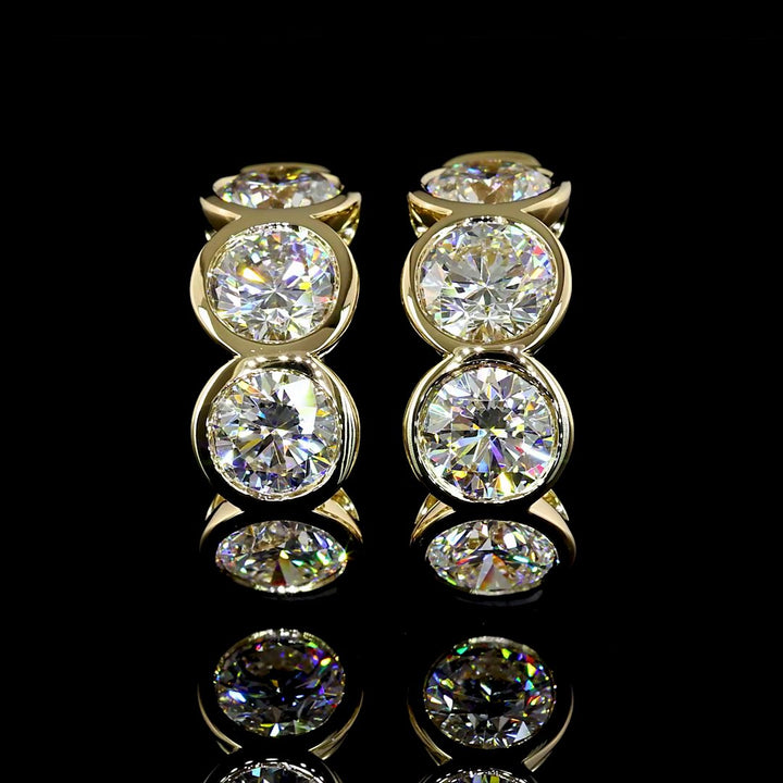14kt Yellow Gold Lab Diamond Earring