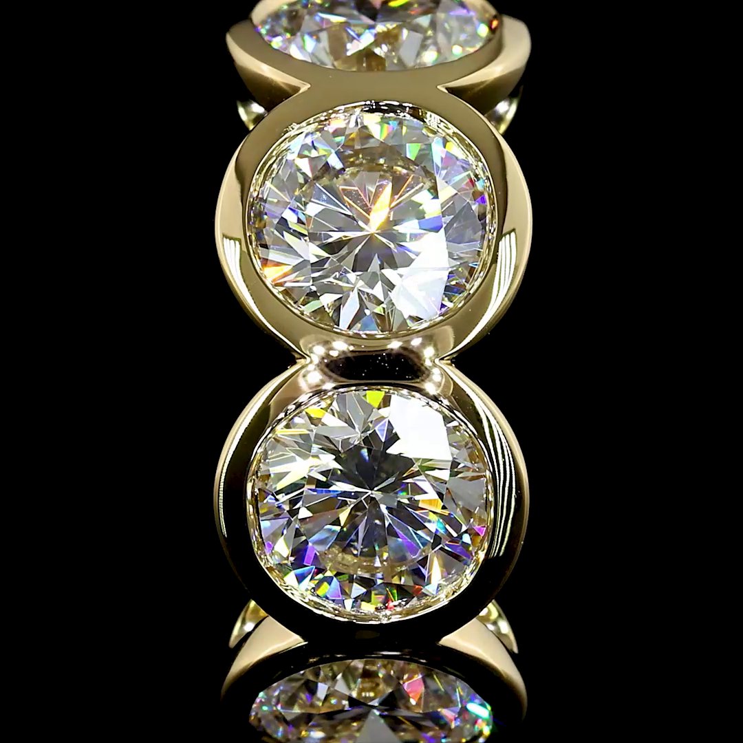 14kt Yellow Gold Lab Diamond Earring