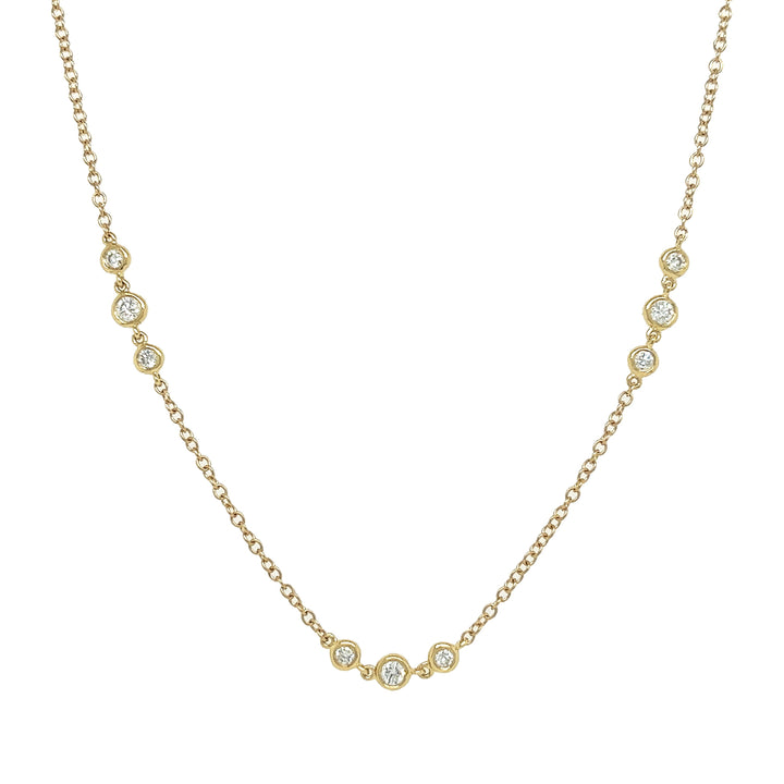 18kt Yellow Gold Diamonds-by-the-inch Necklace