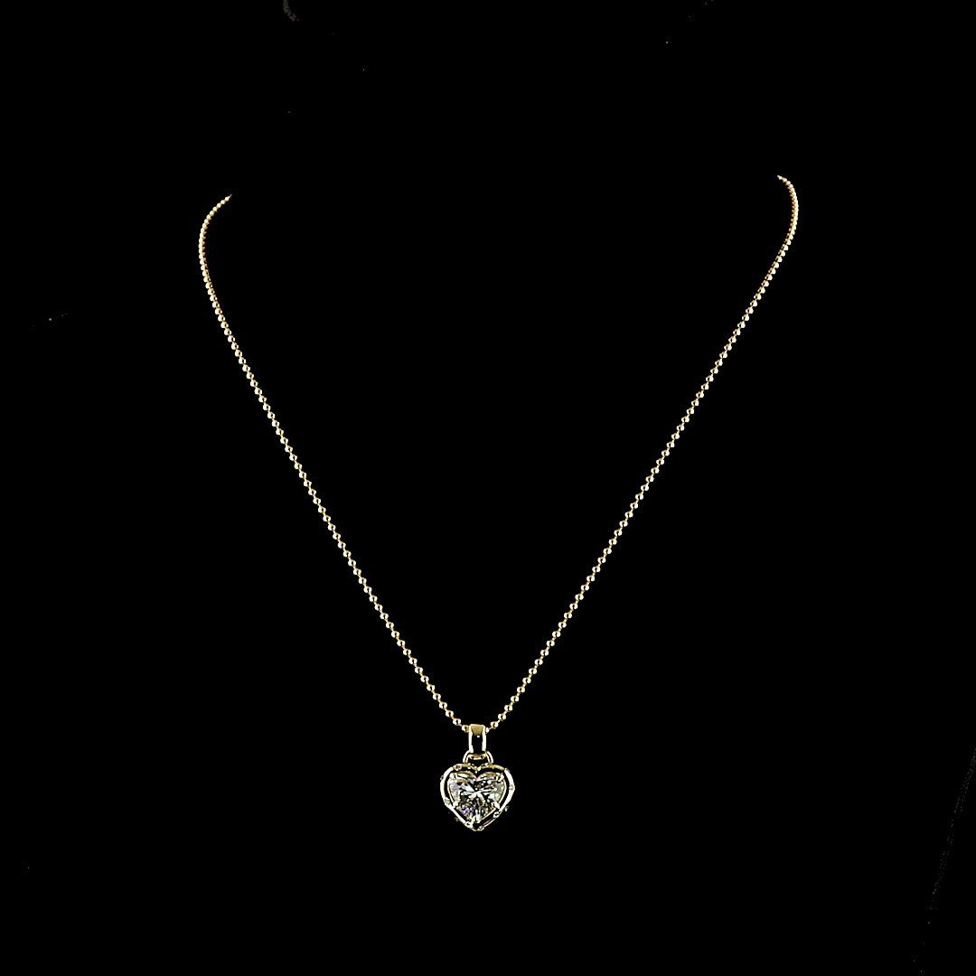 14kt Yellow Gold Lab Diamond Pendant