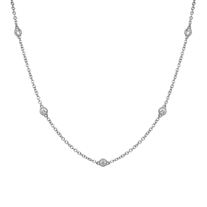 18kt White Gold Diamond Necklace