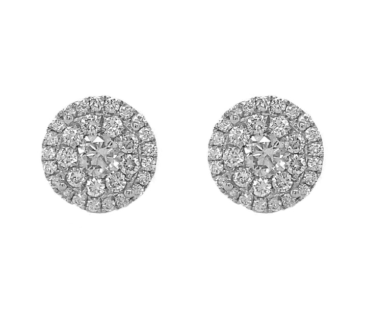 18kt White Gold Diamond Earrings