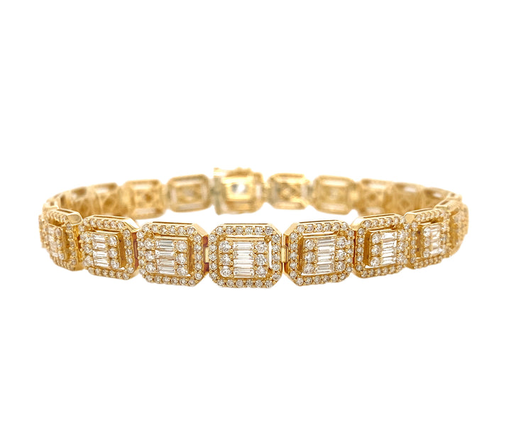 18kt Yellow Gold Diamond Bracelet
