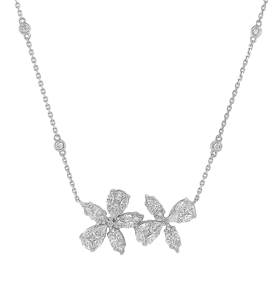 18kt White Gold Diamond Pendant