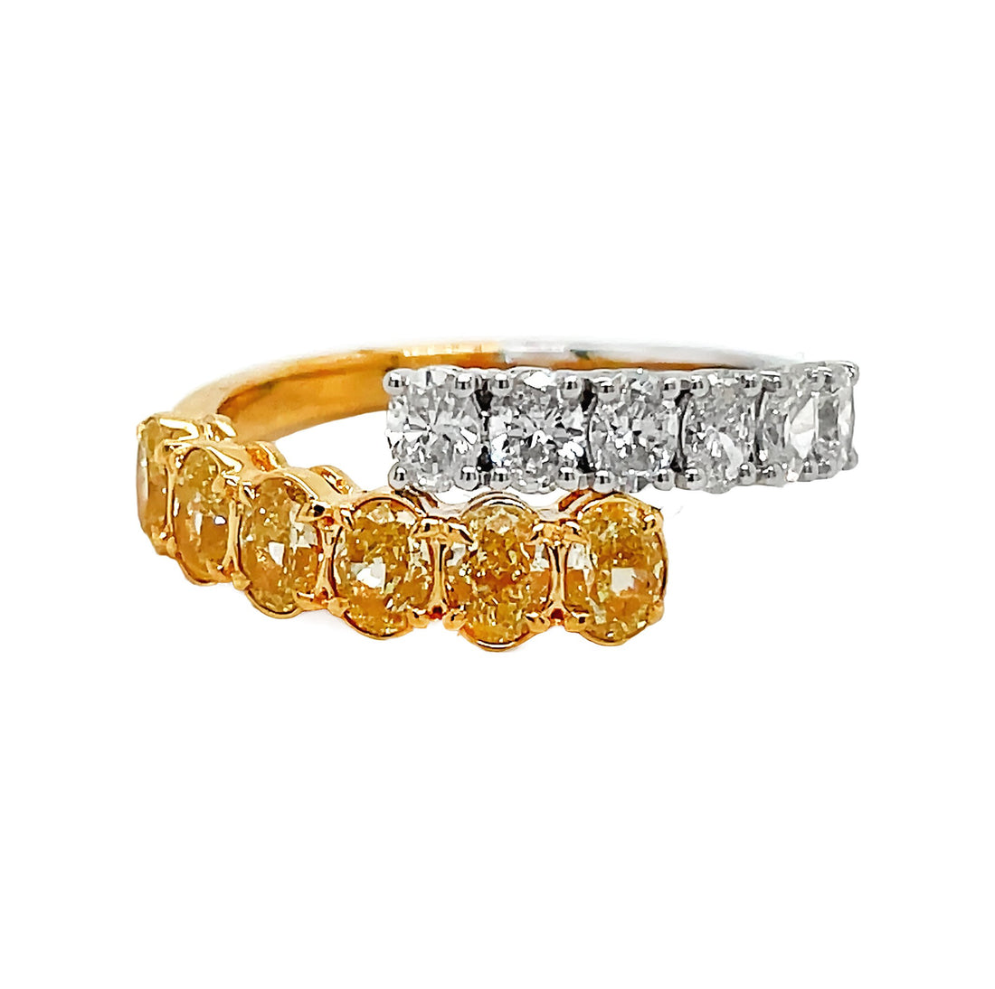 18kt Yellow and White Gold Diamond Ring