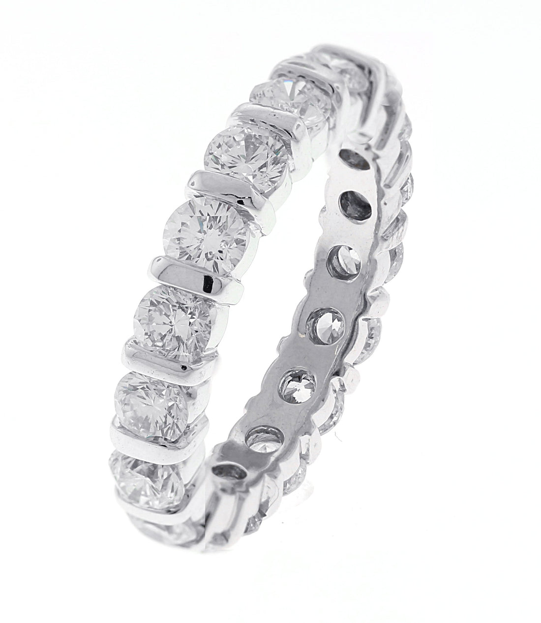 14kt White Gold Diamond Eternity Band